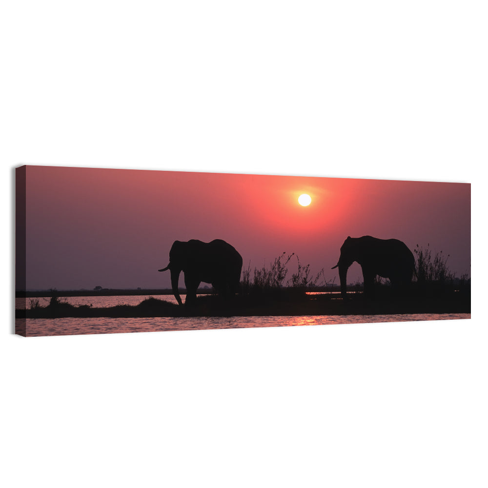 African Elephants Wall Art