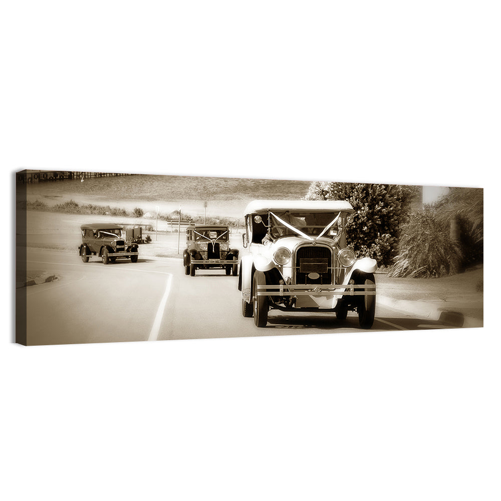 Vintage Wedding Cars Wall Art