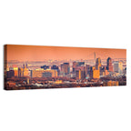Newark Golden Hour Skyline Wall Art
