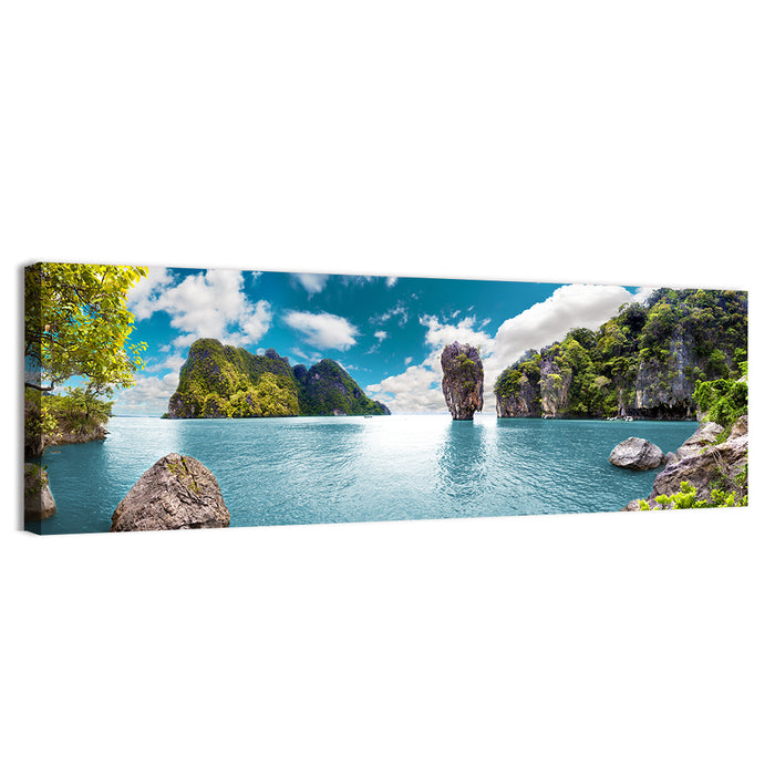 Khao Phing Kan Seascape Wall Art as a canvas print
