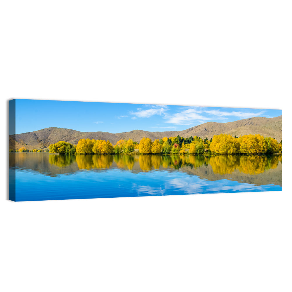 Lake Ruataniwha Wall Art, canvas print, panoramic