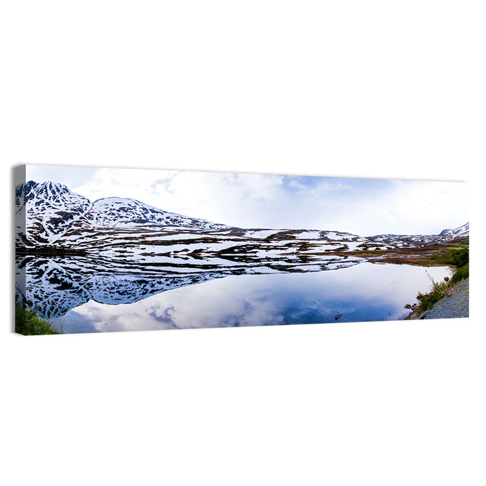 Alaskan Glacial Lake Wall Art as a canvas print