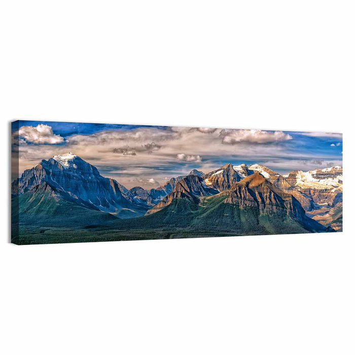 Canadian Rockies Snow-capped Peaks Wall Art as a canvas print