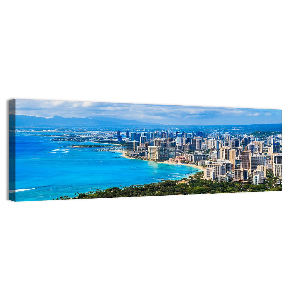 Honolulu Skyline Wall Art