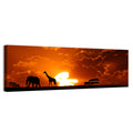 Safari Sunset Silhouettes Wall Art