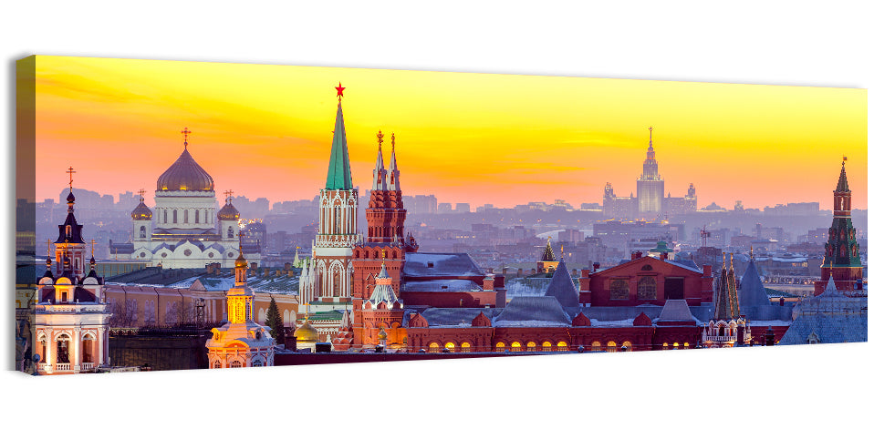 Moscow Kremlin at Golden Hour Wall Art