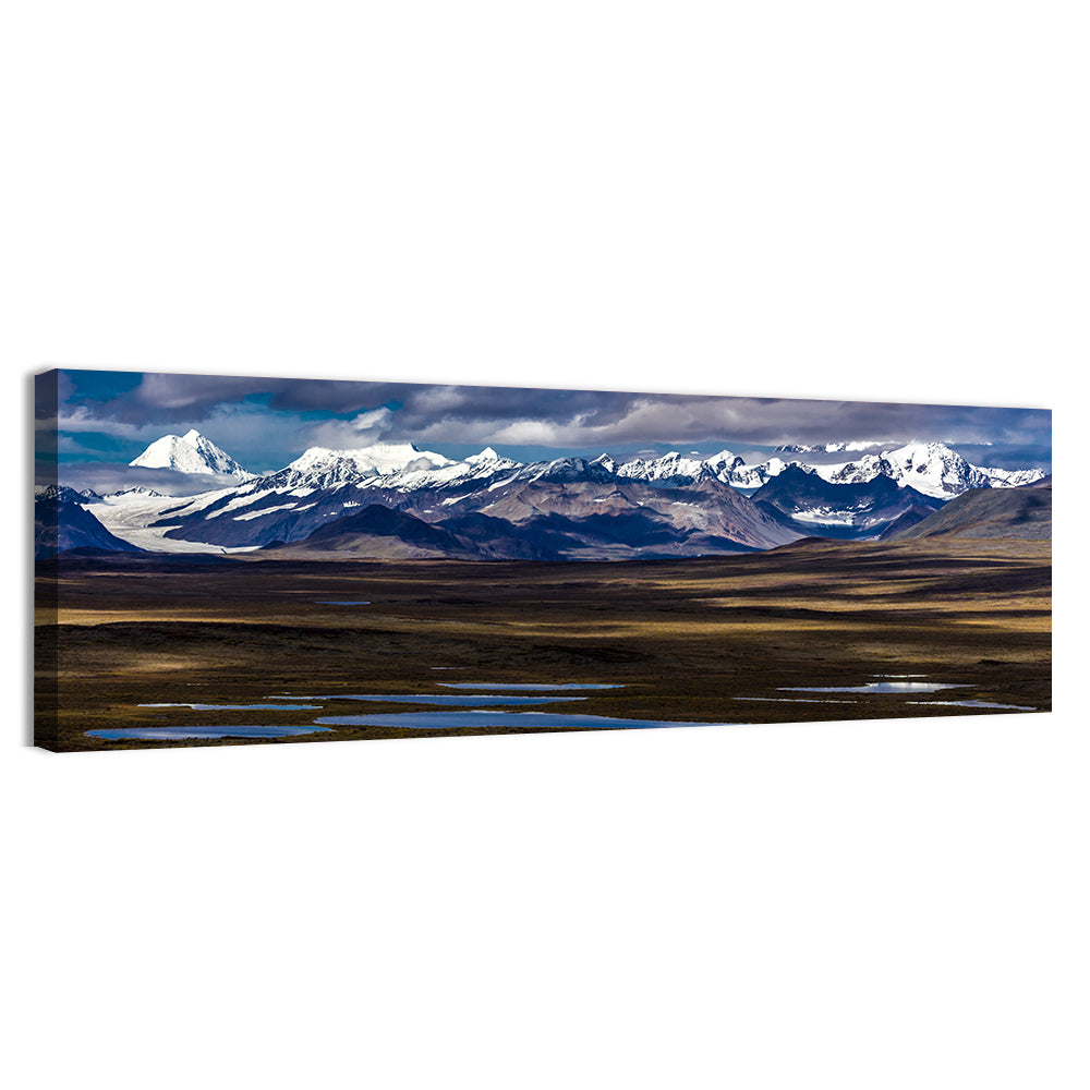 Mount Hess and Mount Debora with Wetlands Wall Art