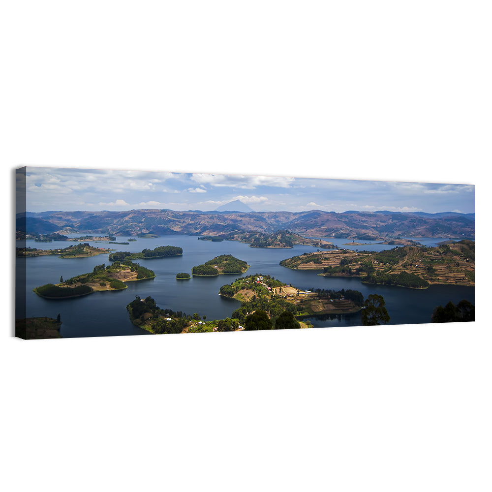 Lake Bunyonyi Wall Art, canvas print, panoramic