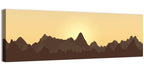 Sunset Mountain Silhouettes Wall Art