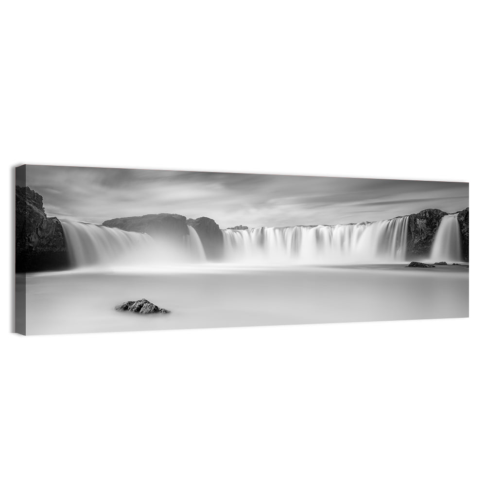 Goðafoss, Mývatn Iceland Wall Art, canvas print, panoramic