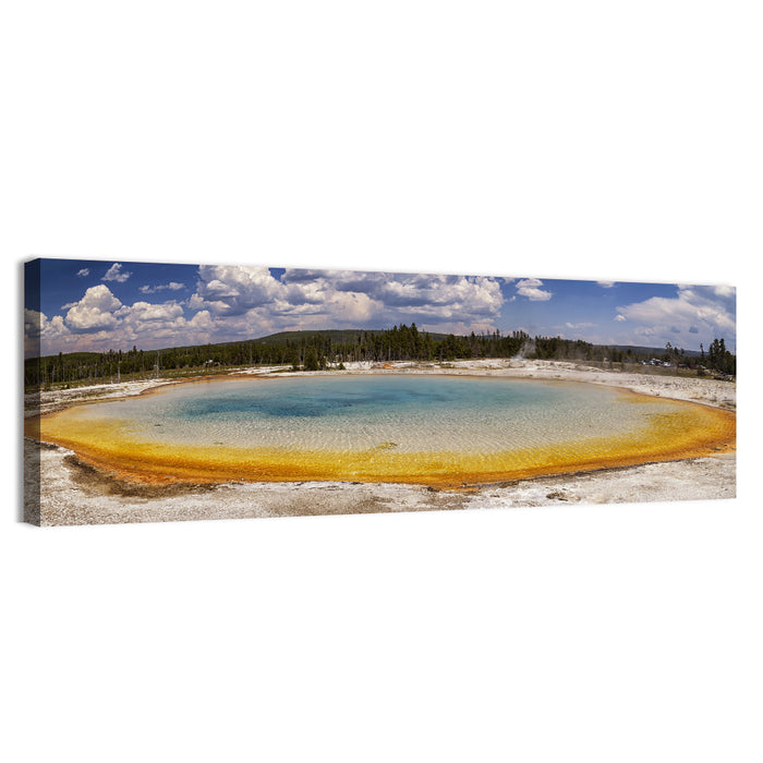Black Sand Basin, Yellowstone Wall Art as a canvas print