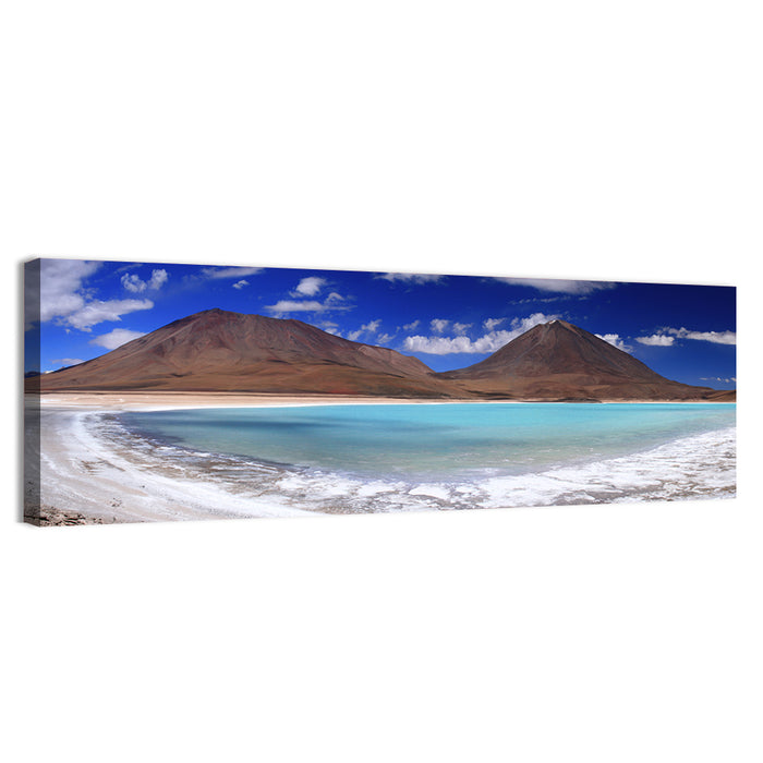 Laguna Verde Turquoise Lake and Licancabur Wall Art as a canvas print