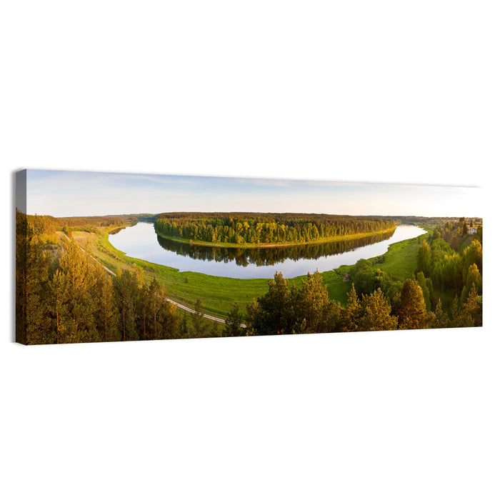 Daugava River Wall Art as a canvas print
