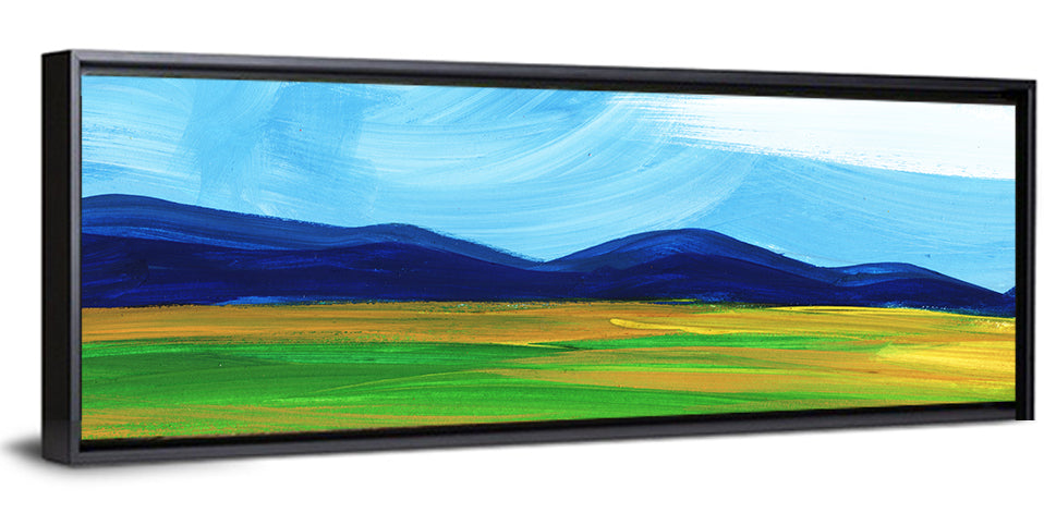 Serene Painted Mountains Wall Art