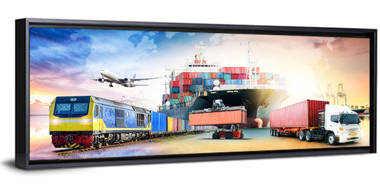 Global Business Logistics Concept Wall Art