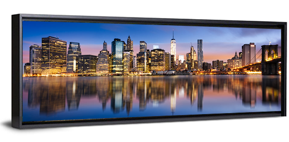 Manhattan Skyline at Twilight Wall Art