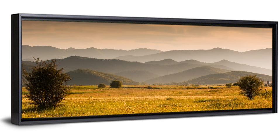 Golden Hour Countryside Hills Wall Art