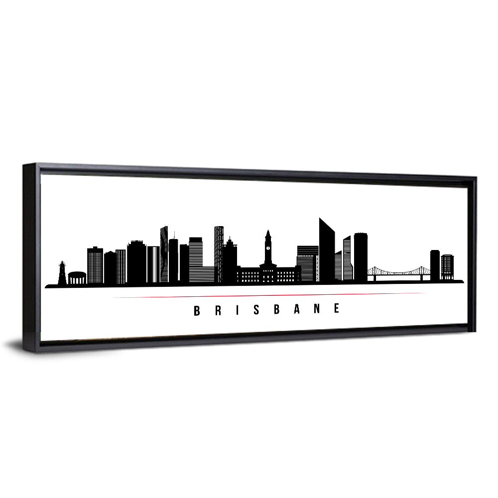 Brisbane City Skyline Wall Art