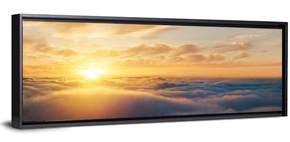Layered Clouds at Sunset Wall Art