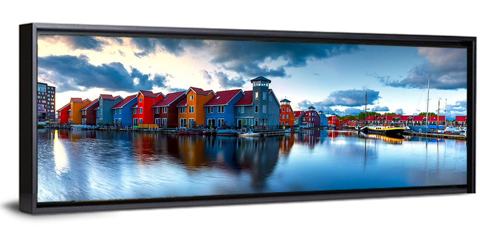 Groningen Port Sunrise Wall Art