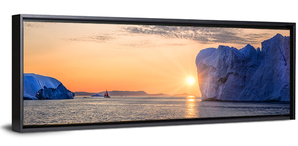 Ilulissat Glacier Sunset Wall Art