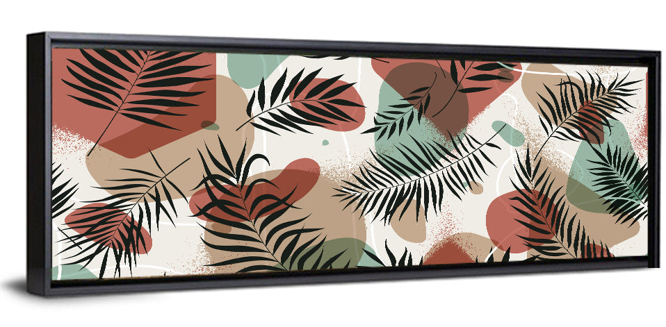 Geometric Tropical Pattern Wall Art