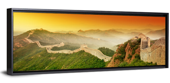 Great Wall of China Wall Art as a framed canvas