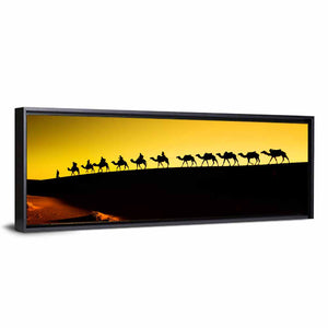 Camel Caravan Silhouette Wall Art