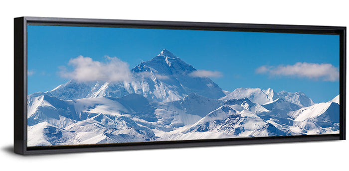 Mount Everest Snow Ridge Wall Art as a framed canvas