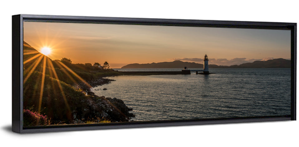 Dunollie Lighthouse Golden Hour Wall Art