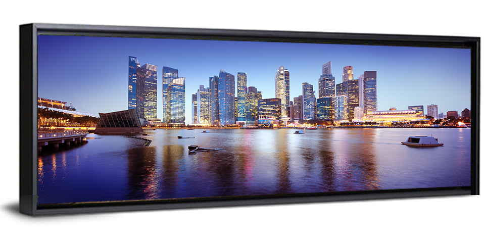 Singapore Marina Bay Skyline at Twilight Wall Art