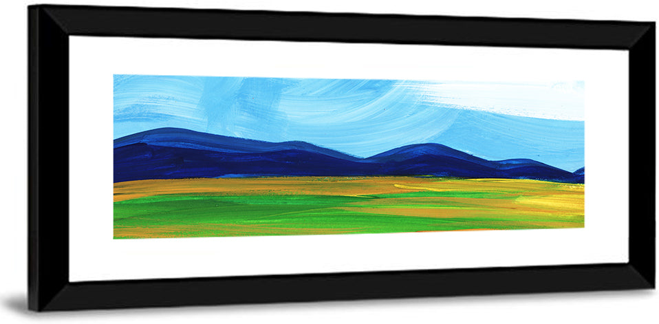 Serene Painted Mountains Wall Art