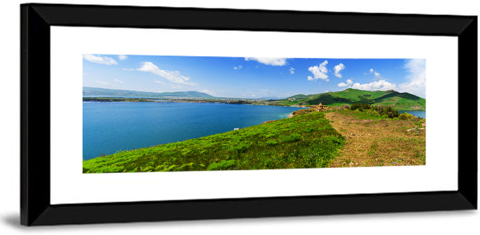 Sevanavank Monastery Above Lake Sevan Wall Art as a framed print