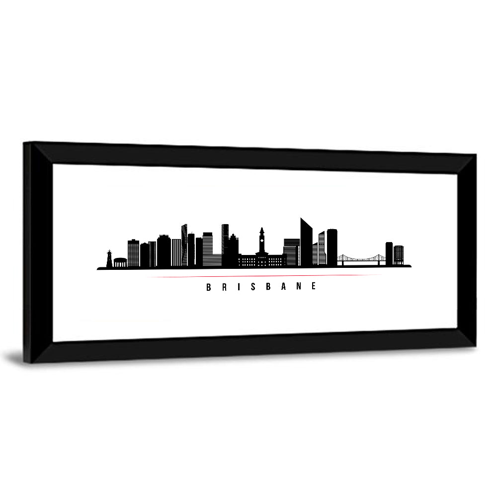 Brisbane City Skyline Wall Art