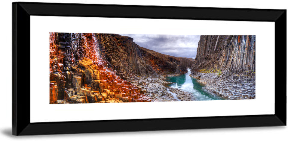 Studlagil Canyon Basalt Columns Wall Art