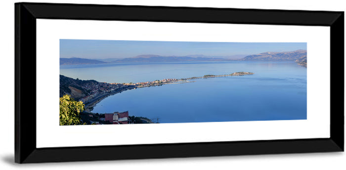 Eğirdir Lake Peninsula Wall Art as a framed print