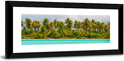 Palm Trees On Island Wall Art