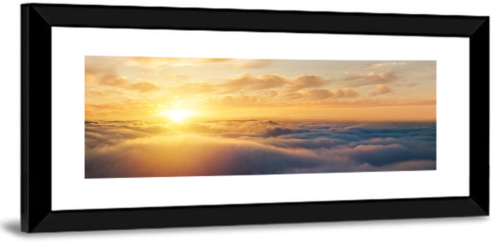 Layered Clouds at Sunset Wall Art