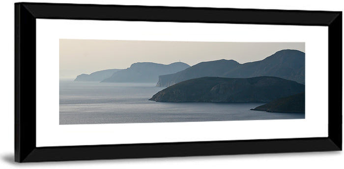 Kalymnos Shore at Blue Hour Wall Art as a framed print