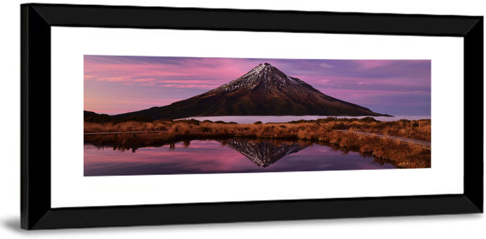 Mount Taranaki Reflection Wall Art as a framed print