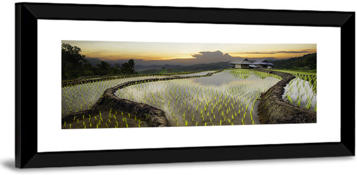 Pa Pong Peang Rice Terrace Wall Art as a framed print