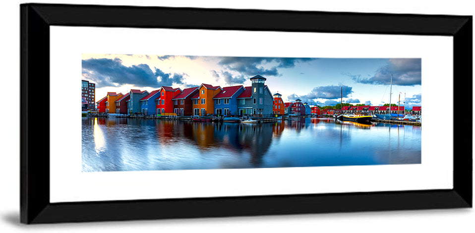 Groningen Port Sunrise Wall Art