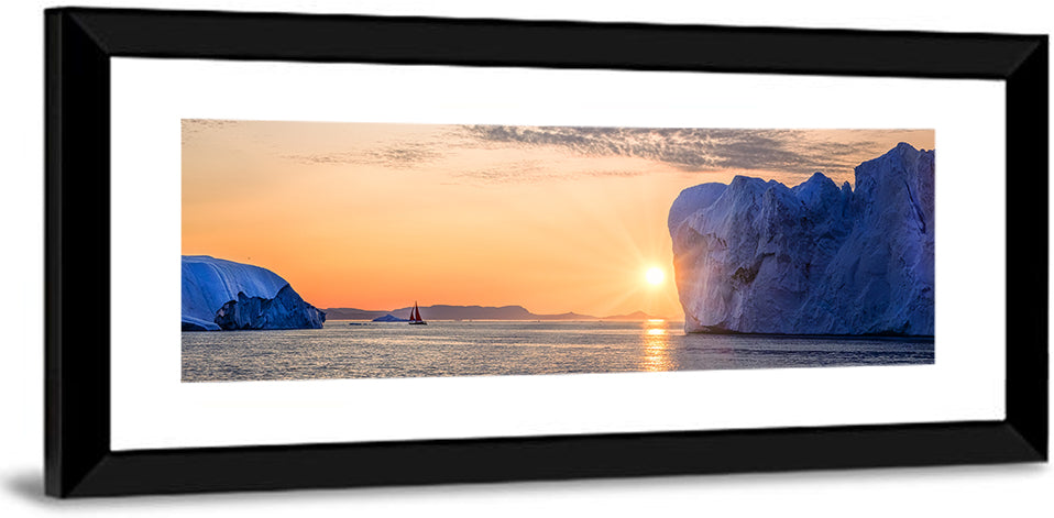 Ilulissat Glacier Sunset Wall Art