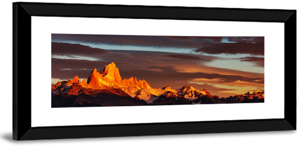Mount Fitz Roy at Golden Hour Wall Art