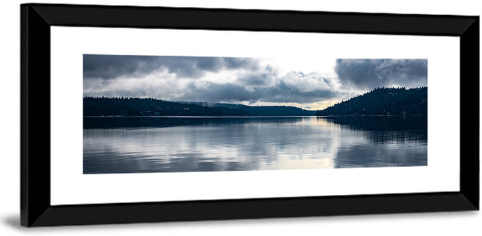 Coeur D'alene Lake Reflection Wall Art as a framed print