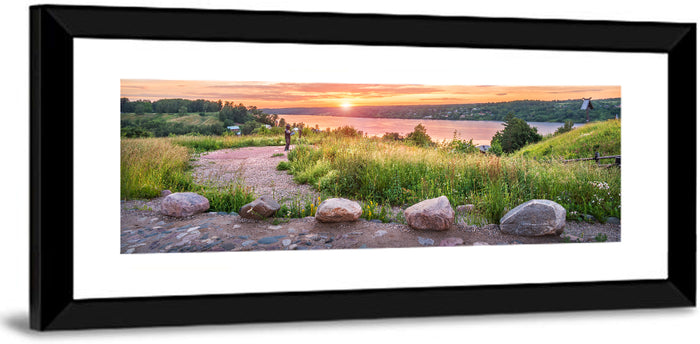 Mount Levitan Sunset Wall Art as a framed print