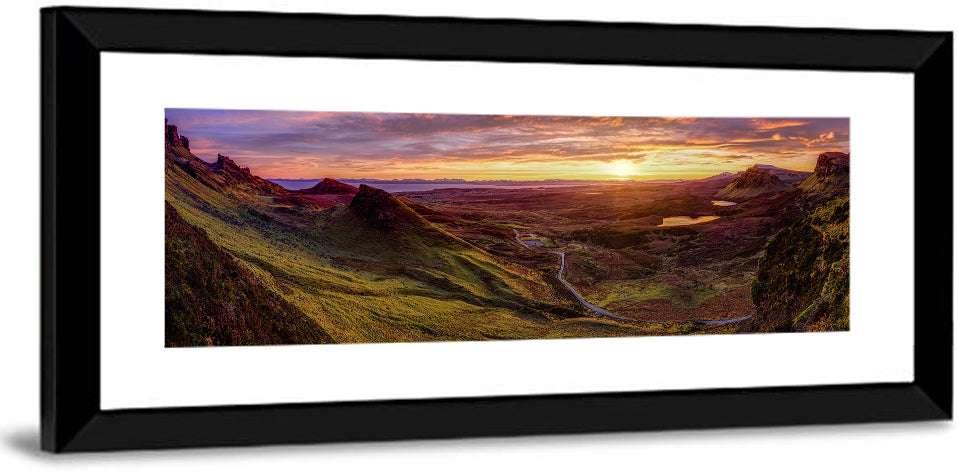 Quiraing Isle of Skye Sunset Wall Art