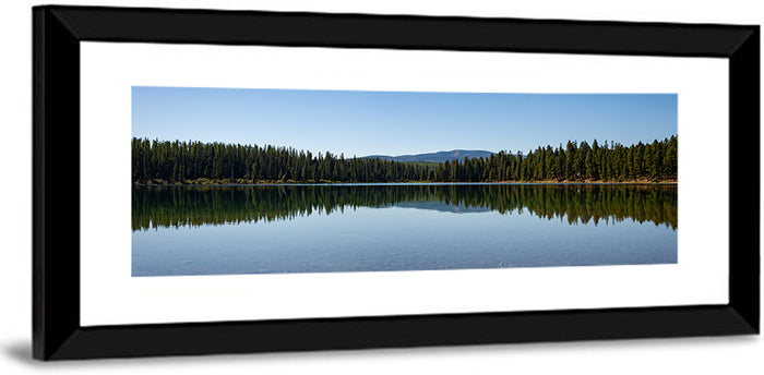 Holland Lake Reflection Wall Art as a framed print