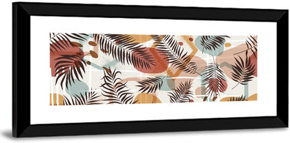 Geometric Tropical Pattern Wall Art