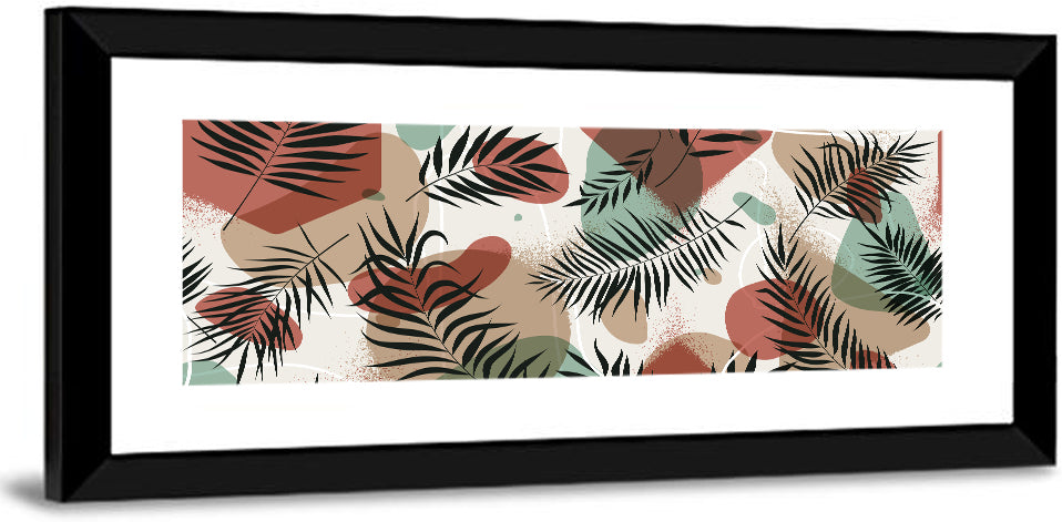 Geometric Tropical Pattern Wall Art